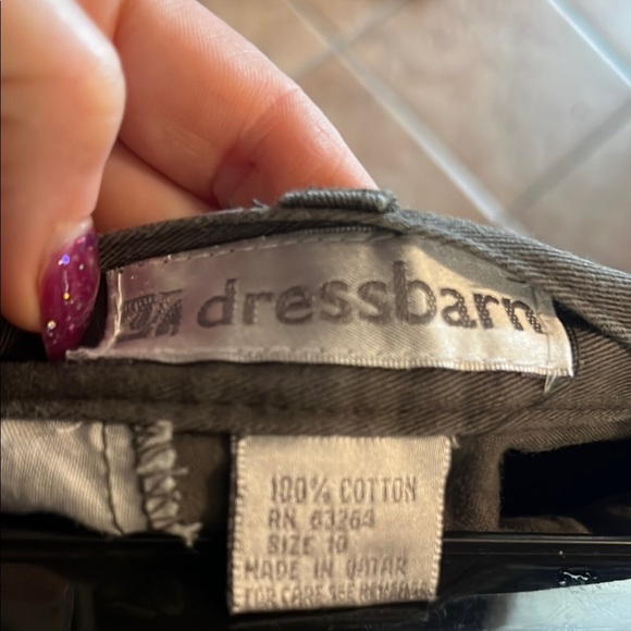 Dress Barn Gray Flat Front Shorts - Picture 4 of 4